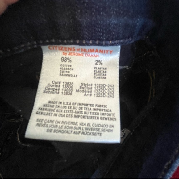 Citizens of Humanity Dita Mid Rise Zip Fly Classic BootLeg SZ 30 - Picture 14 of 15